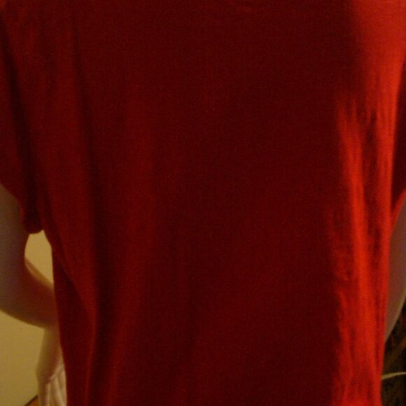 RED AND WHITE NAUTICAL TOP - Picture 3 of 3